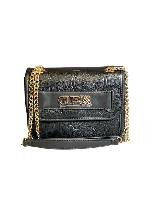 Bolsa Guess Negra con Cadena Dorada – Sofisticación y Estilo Atemporal