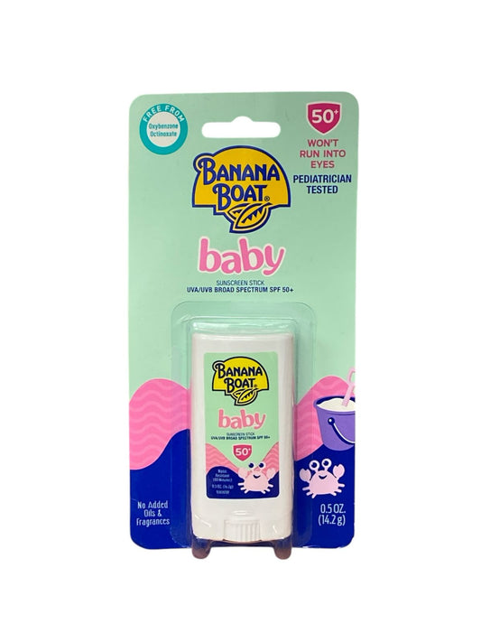 Banana Boat Baby Sunscreen Stick SPF 50+ - Protección Suave y Segura para la Piel Delicada