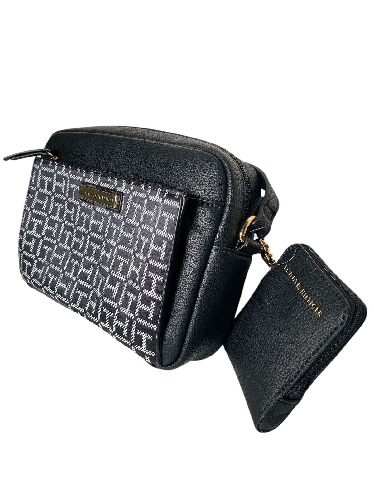 Crossbody Tommy Hilfiger Negro con Estampado